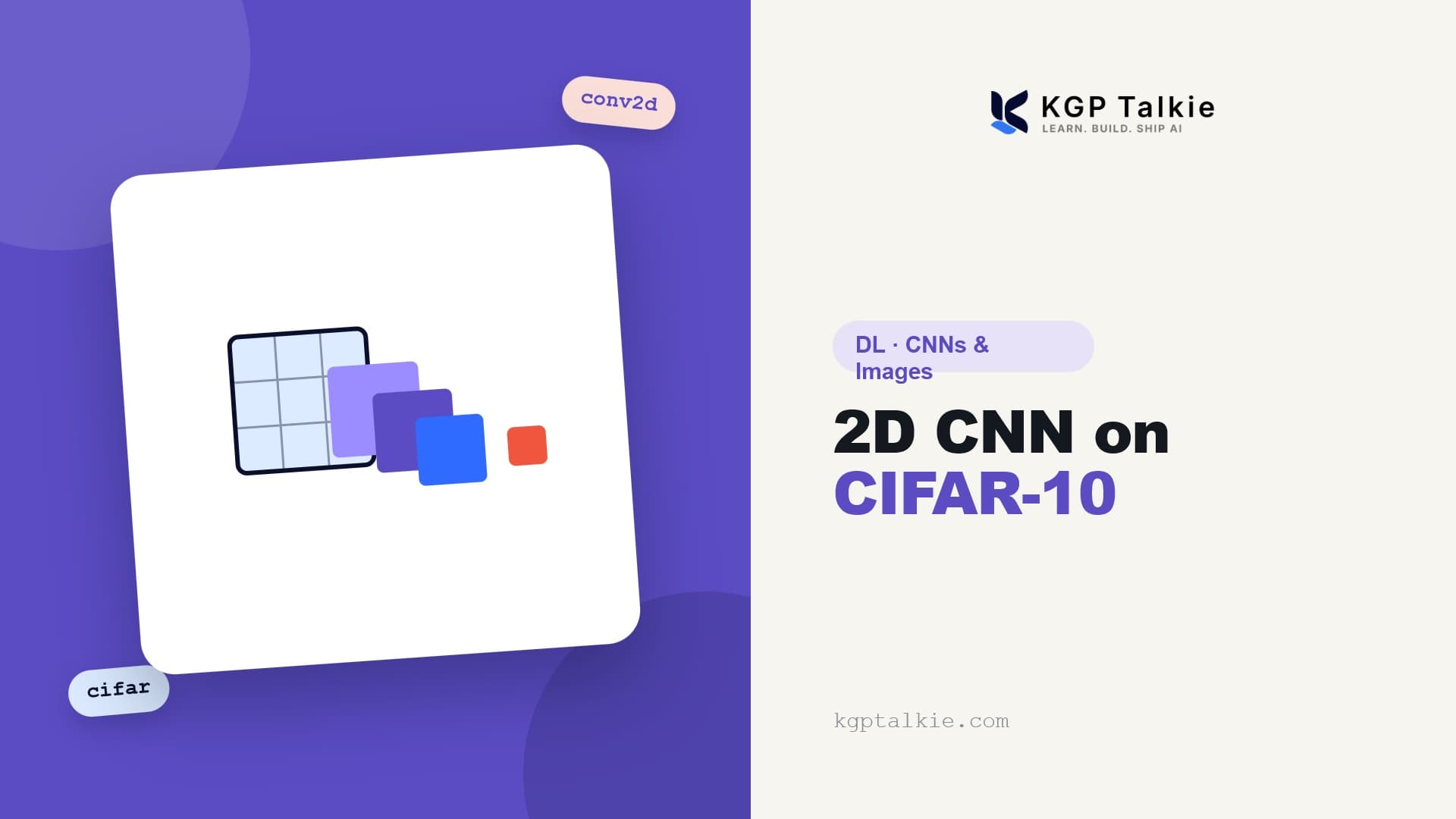 2D CNN on CIFAR-10 with TensorFlow 2.0