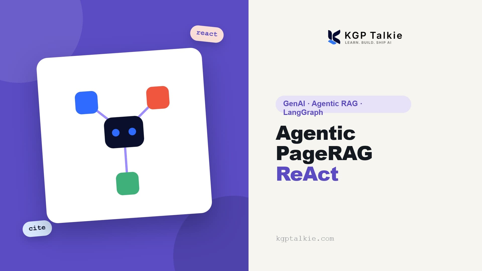 Agentic PageRAG: A ReAct Agent with LangGraph