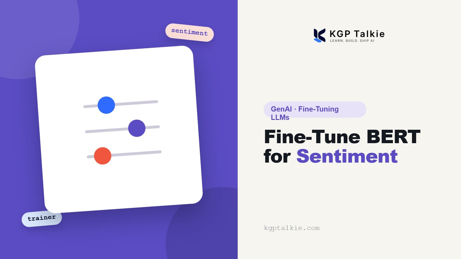 Fine-Tuning BERT for Sentiment Classification
