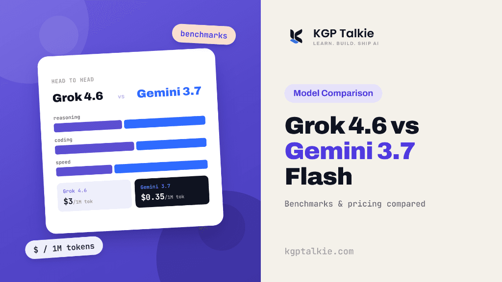 Grok 4.6 vs Gemini 3.7 Flash on Benchmarks and Pricing