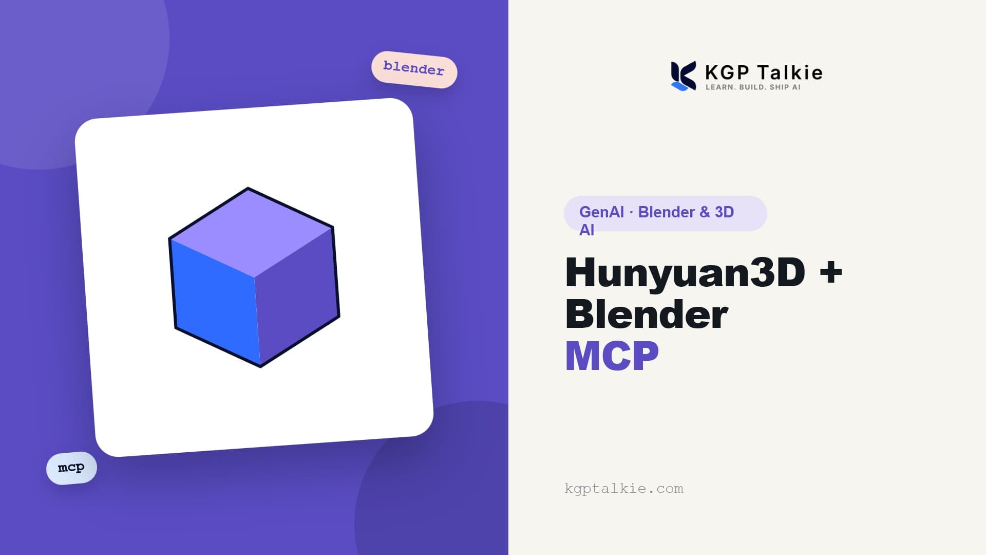 Hunyuan3D v2 and Blender MCP Setup Guide