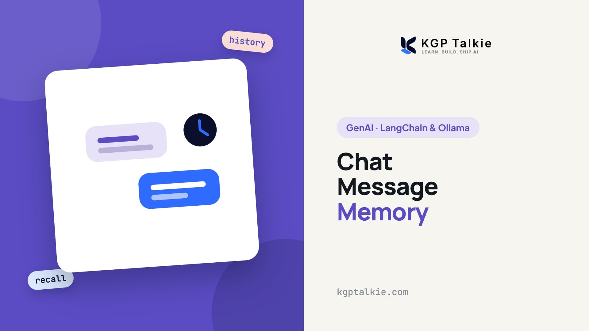 LangChain Chat Message Memory