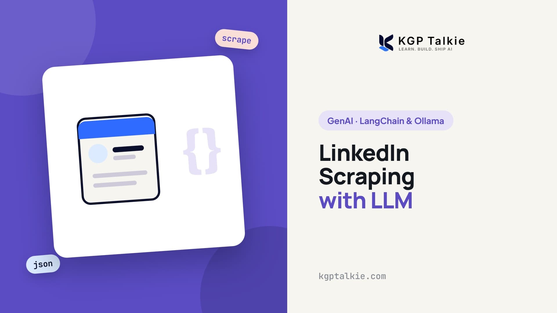 LinkedIn Profile Scraping with LLM