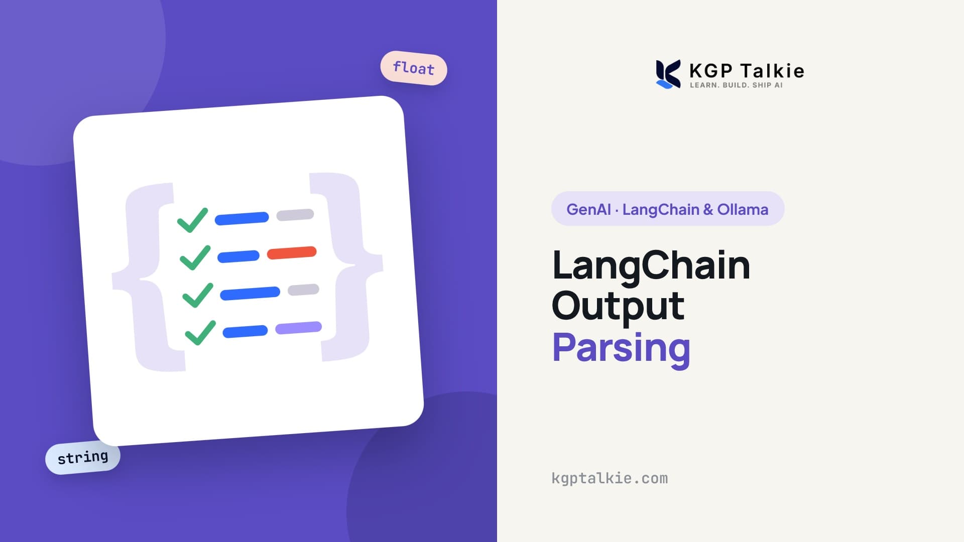 LangChain Output Parsing