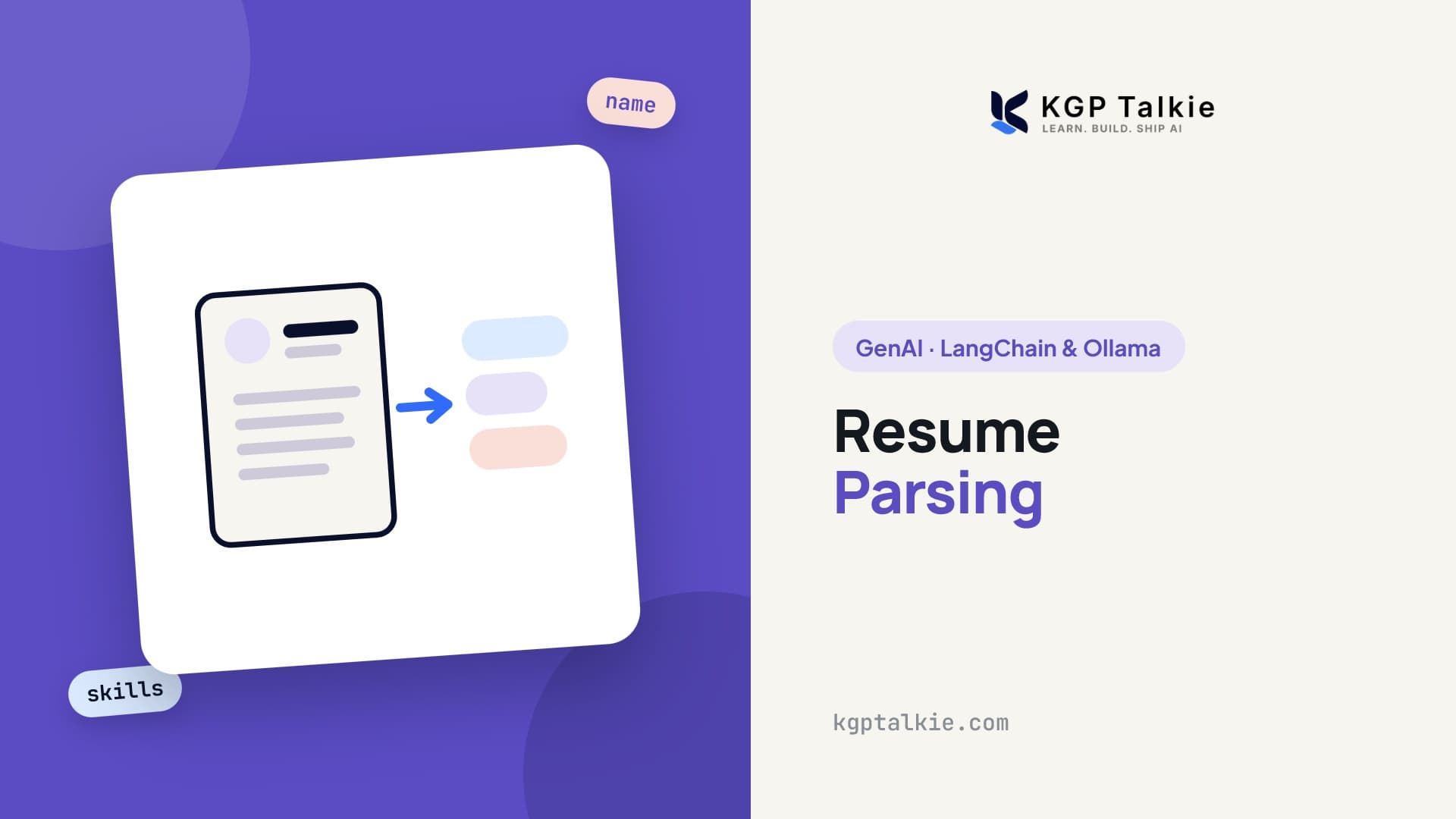 Resume Parsing with LangChain and LLMs