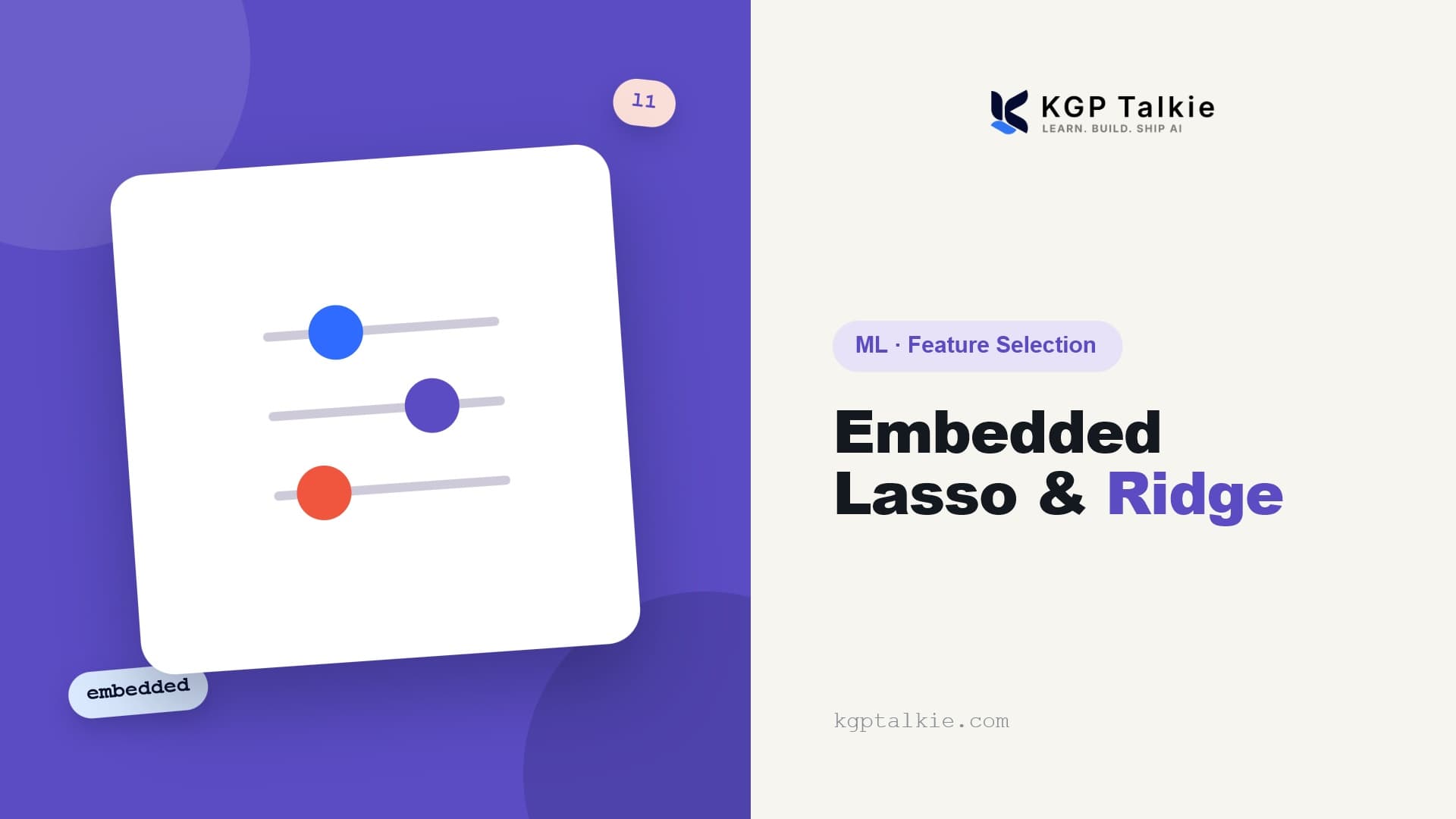 Lasso and Ridge Regularization for Feature Selection