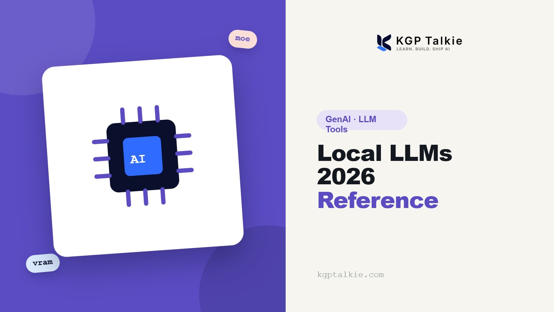 Local LLMs 2026: Technical Reference