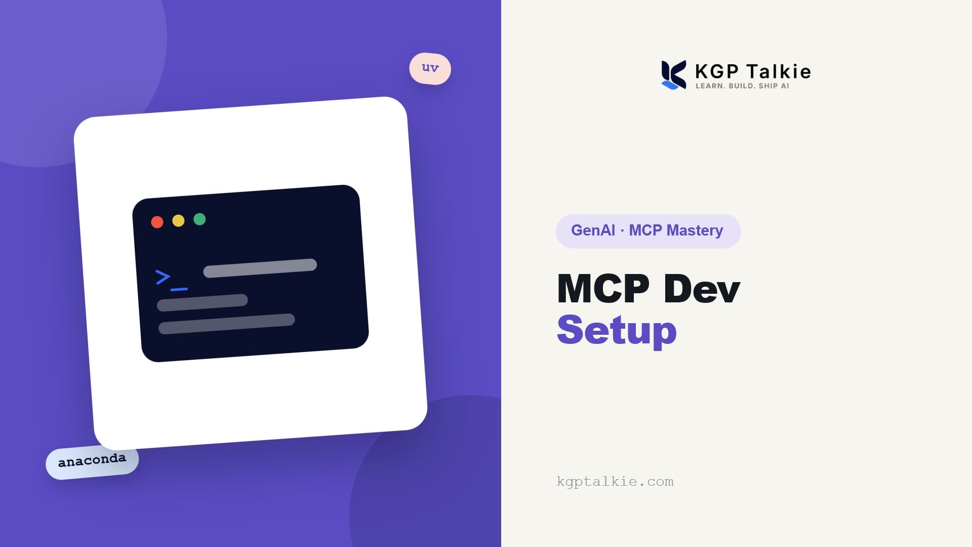 MCP Dev Setup: Anaconda, uv, and Claude