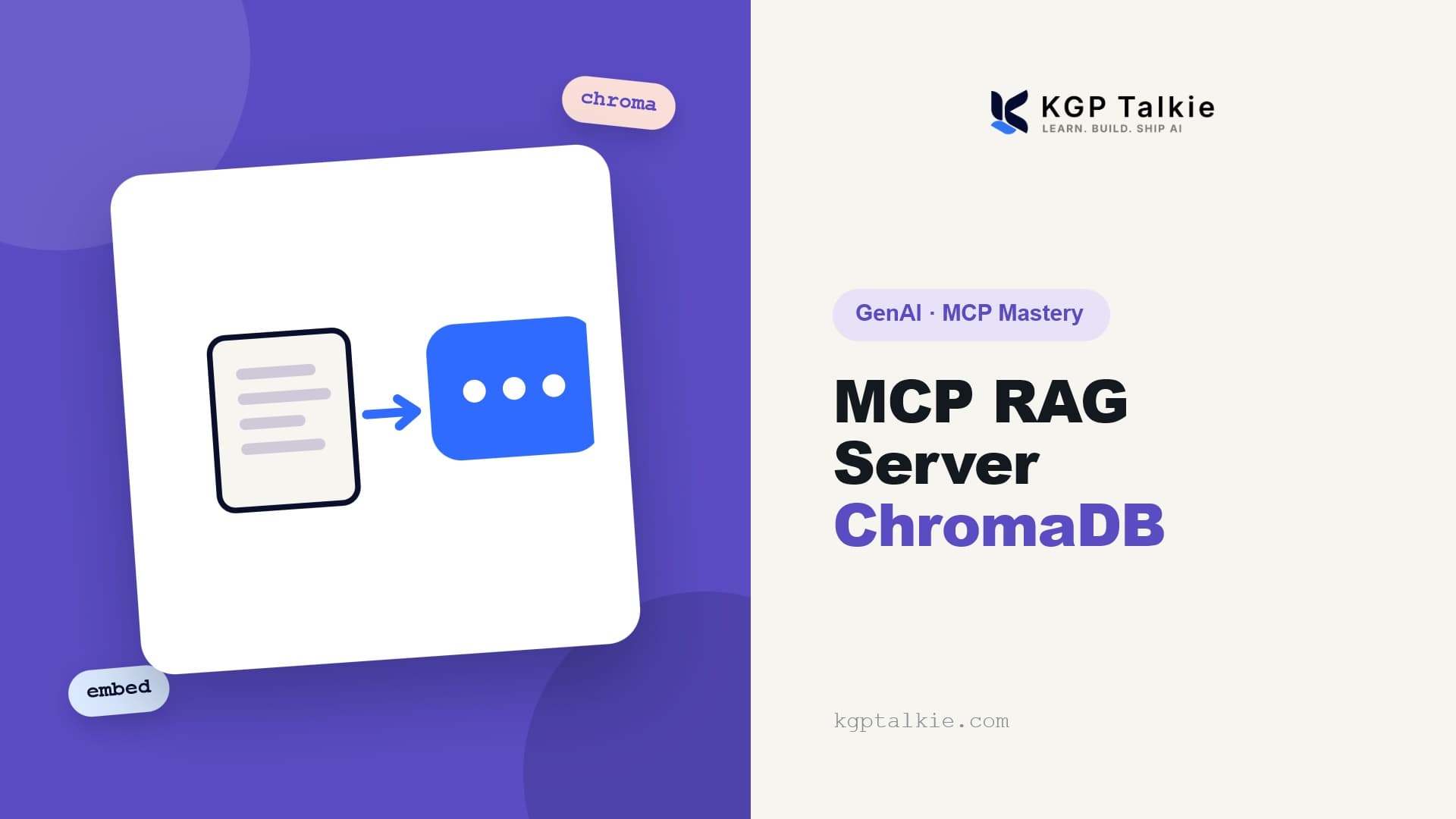 MCP RAG Server with LangChain & ChromaDB