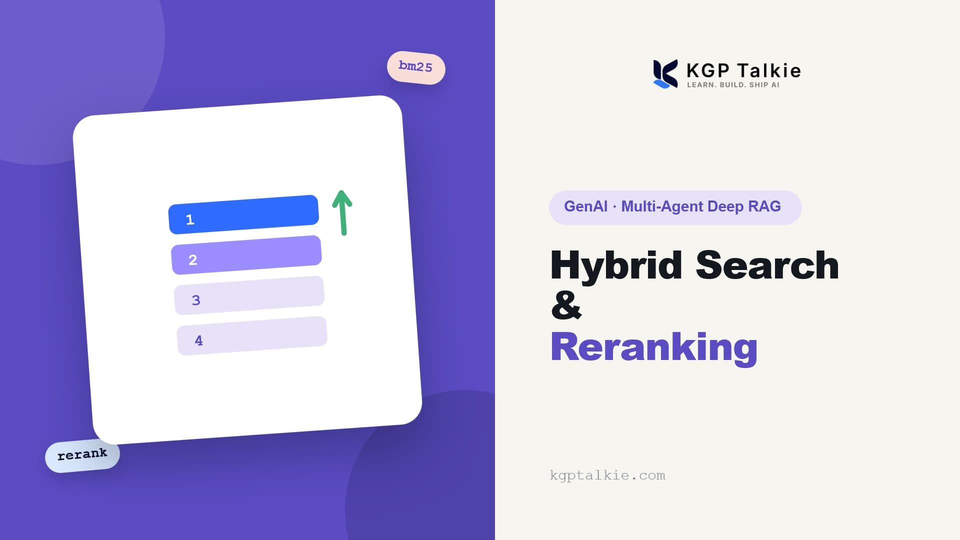 Advanced Hybrid Search and Reranking for Agentic RAG