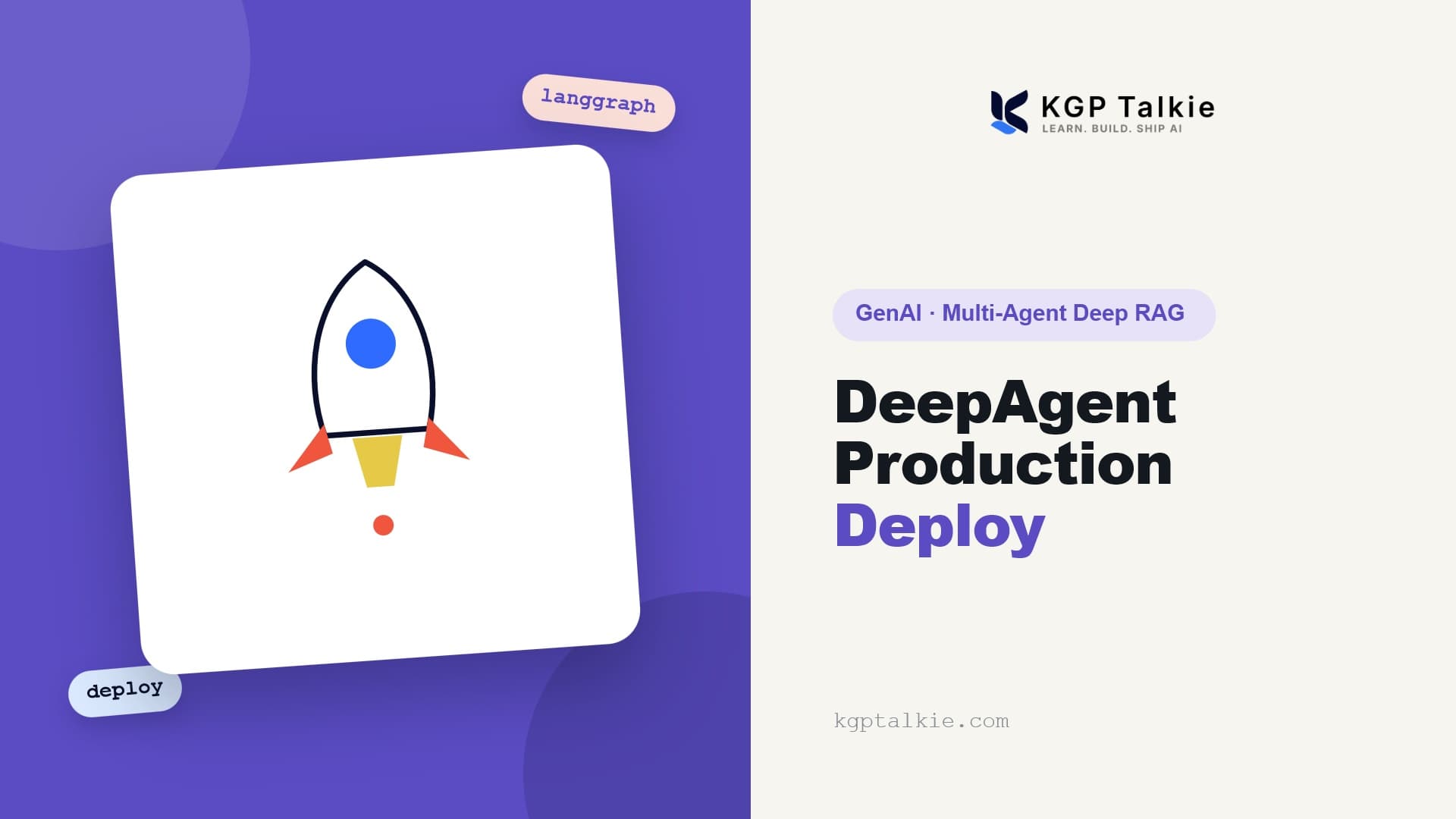 Production Deployment of LangChain DeepAgent Systems