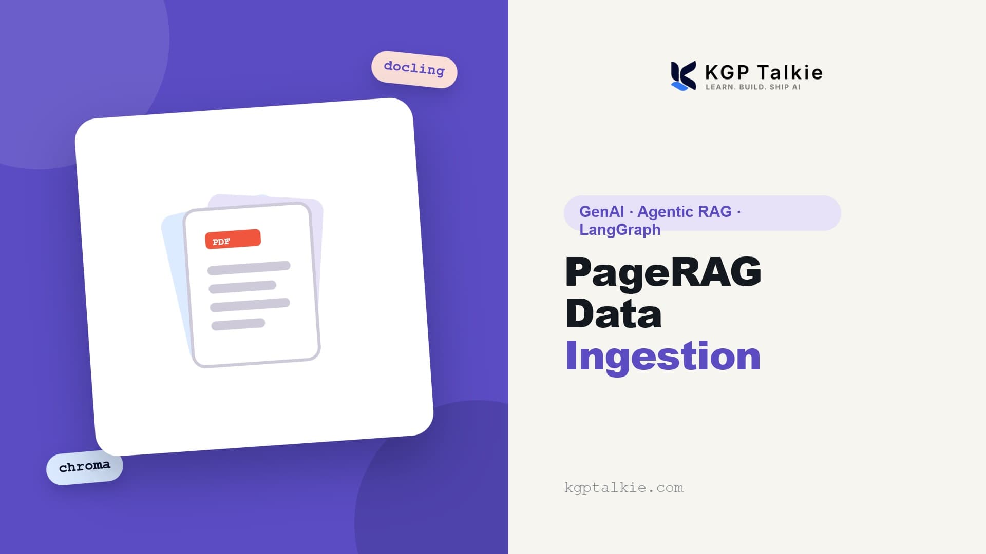 PageRAG Data Ingestion with Docling & ChromaDB