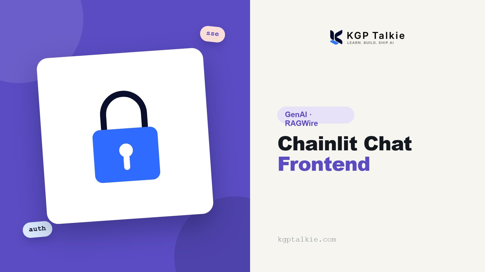Chainlit Chat Frontend with Auth
