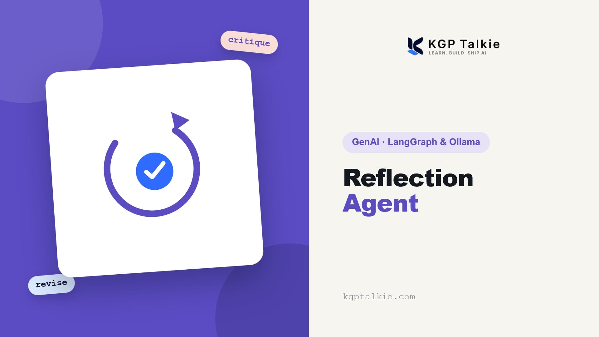 Building a Reflection Agent in LangGraph