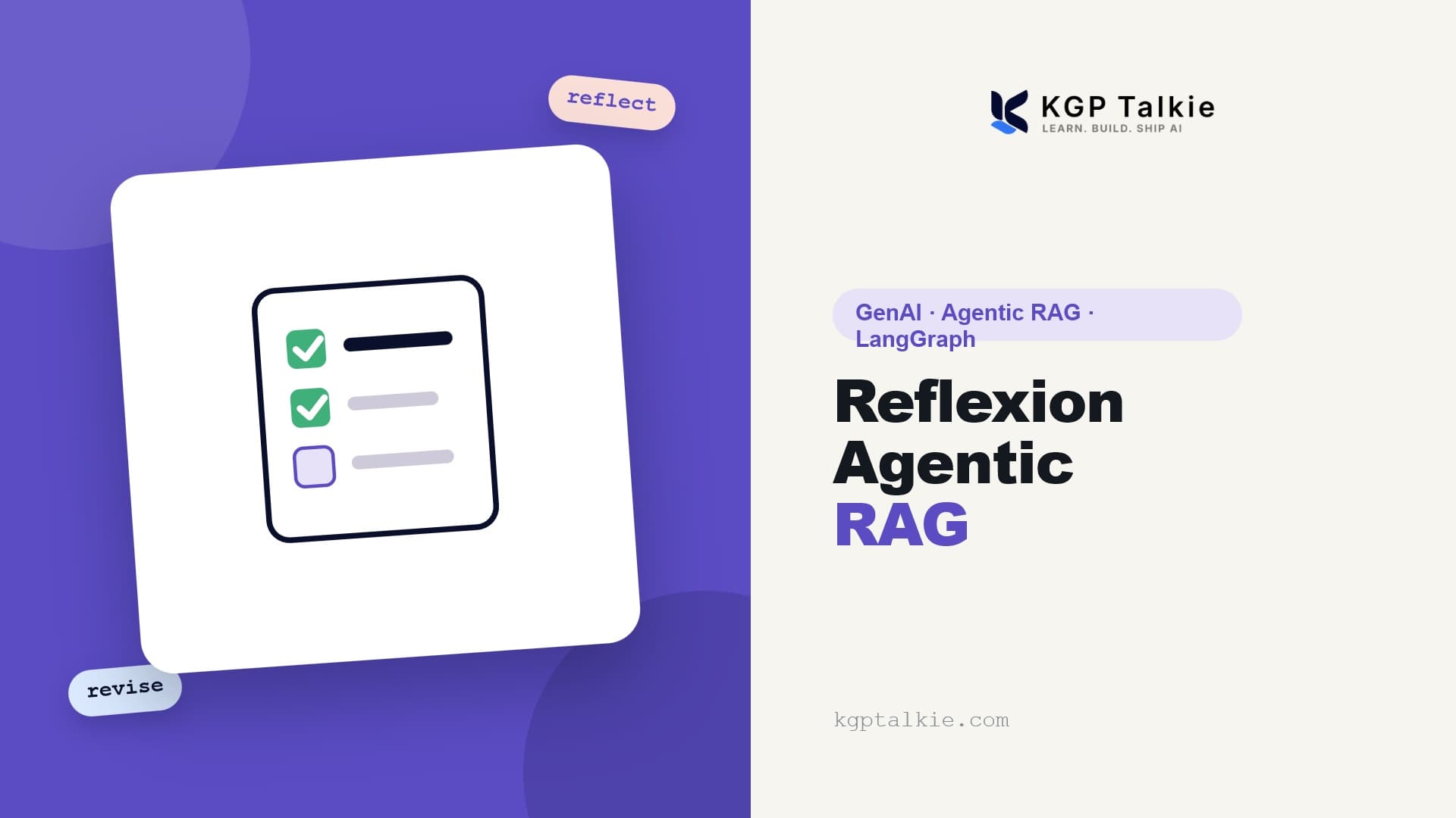 Reflexion Agentic RAG: Self-Improving Answers