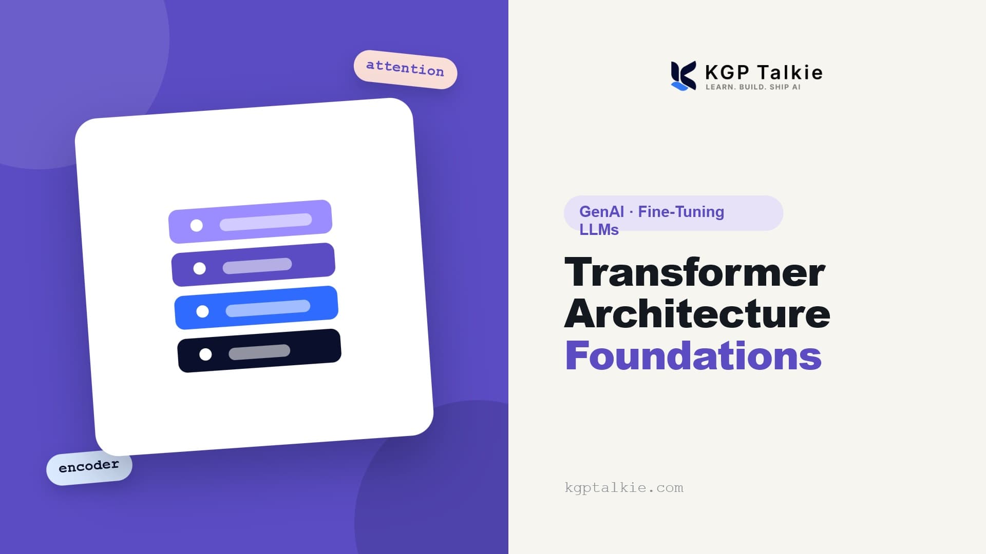 Transformer Architecture & LLM Foundations