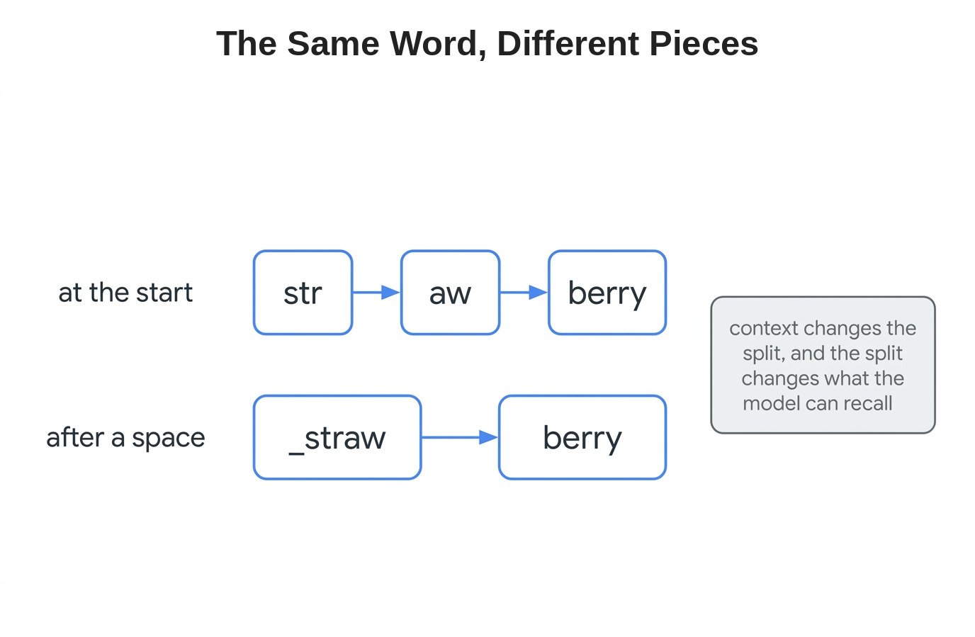 The Same Word, Different Pieces